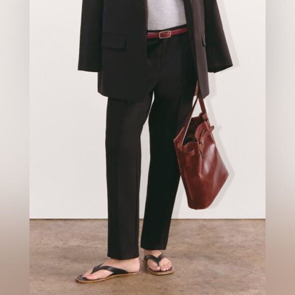 NWT Everlane The Tencel Oversized Black Blazer Jacket in Buttersmooth Size 8 - Picture 7 of 14